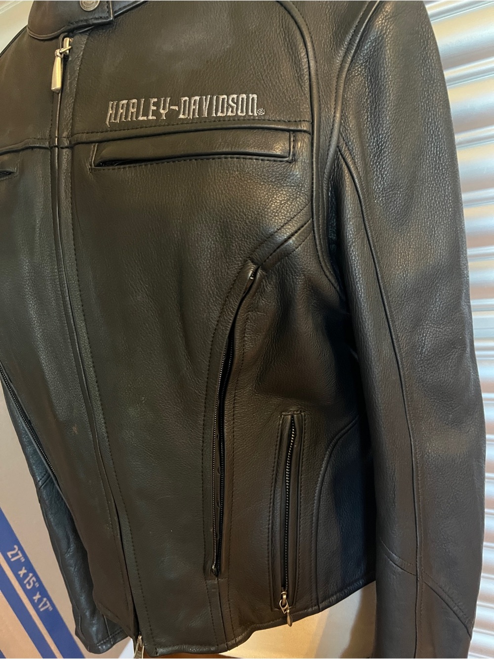Harley-Davidson Women's Leather Motorcycle Jacket Size L 97146-07VW - Picture 3 of 14